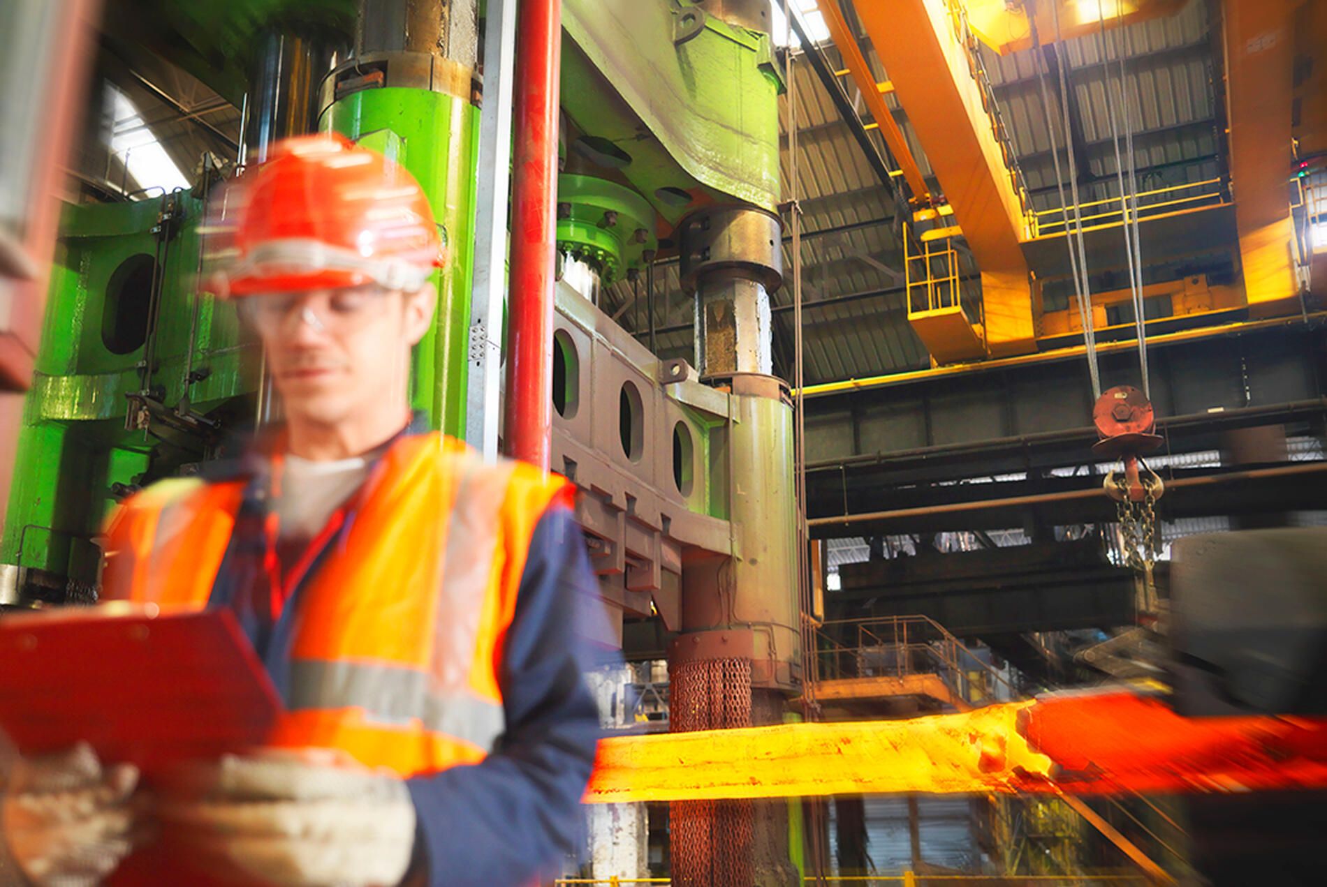 Man in Hardhat Blurred
