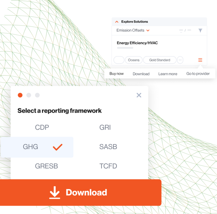 screenshot of reporting screens